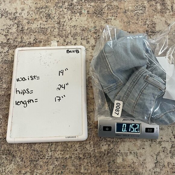 Forever 21 Womens Denim Mini Skirt 18 Plus Light Wash Jean - Picture 6 of 6